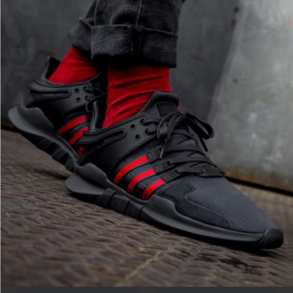 Men’s Adidas EQT Support ADV “Gucci” Black Red 10
